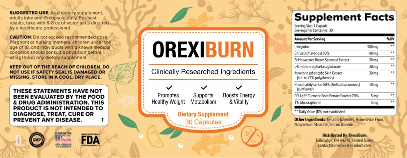 OrexiBurn Ingredients